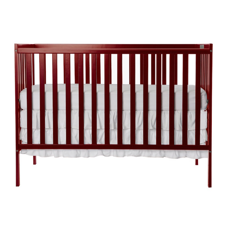 Dream On Me Pine Wood Finish Synergy 5-in-1 Convertible Multipurpose Baby Crib - Cherry